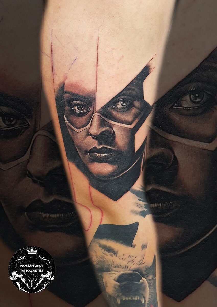 Нижняя часть зажившая