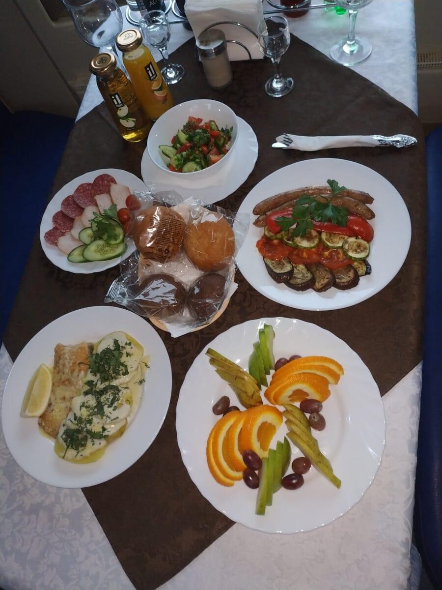 Питание в вагоне ресторане!!!