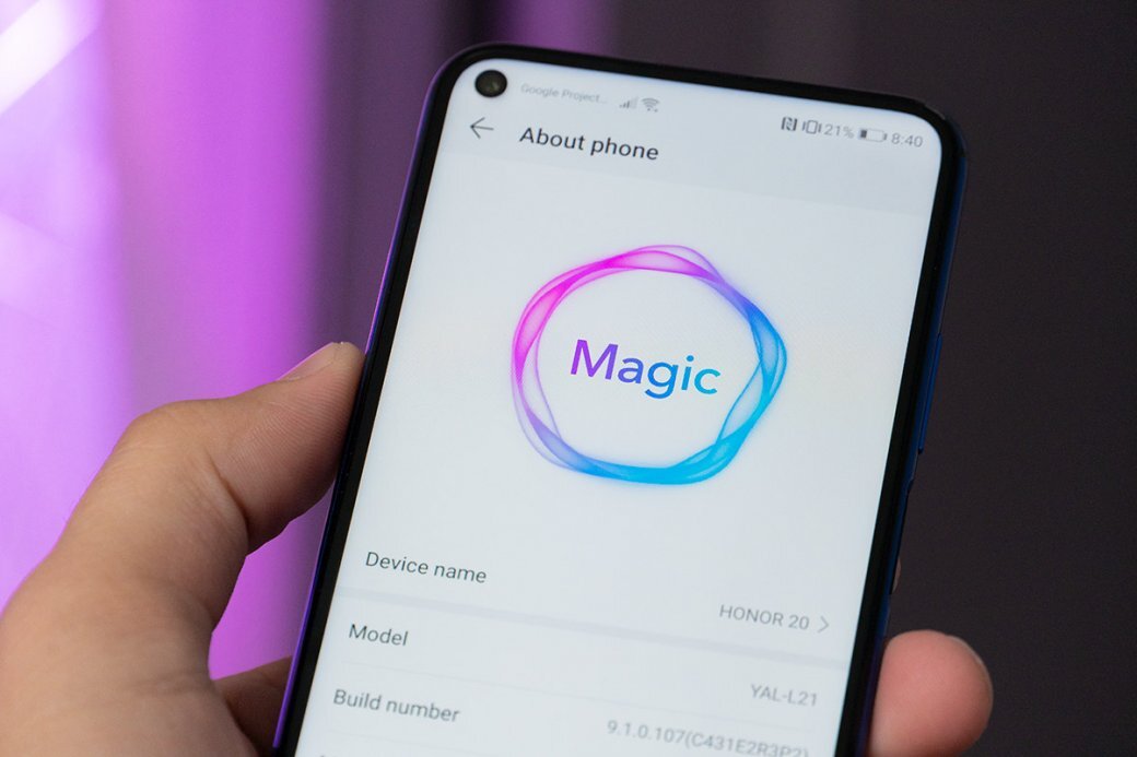Magic UI 3.1 базируется на Android 10 и является адаптированной версией фирменной прошивки EMUI 10.1