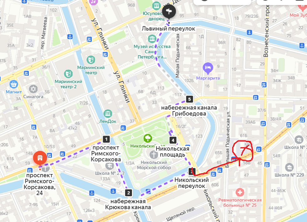 Спб семимостье карта