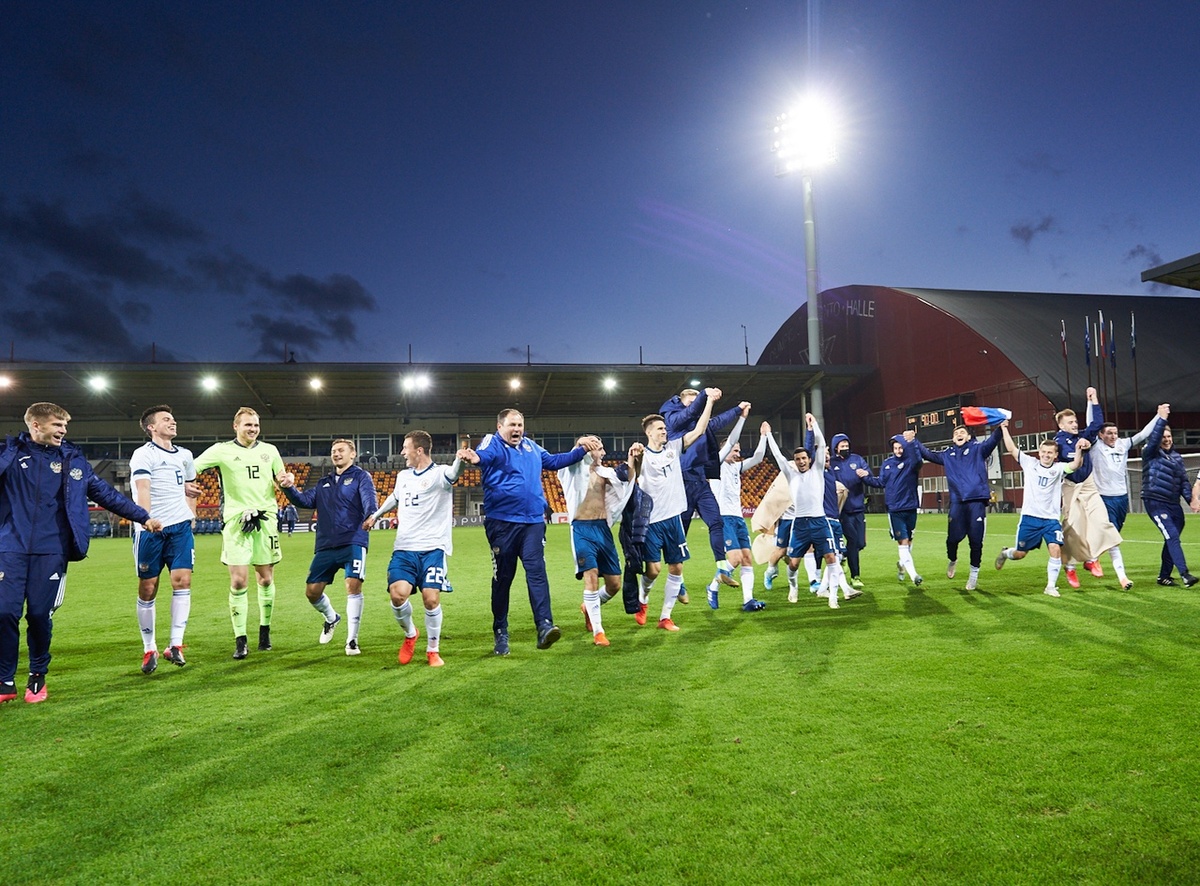 Молодежная сборная России впервые с 2013 года вышла на Евро. Фото - РФС.