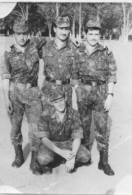 Бойцы легендарной «Девятки»:
Юрий Борзенко,
Руслан Безбородов,
Искандер Галиев,
Инокентий Тетерук.