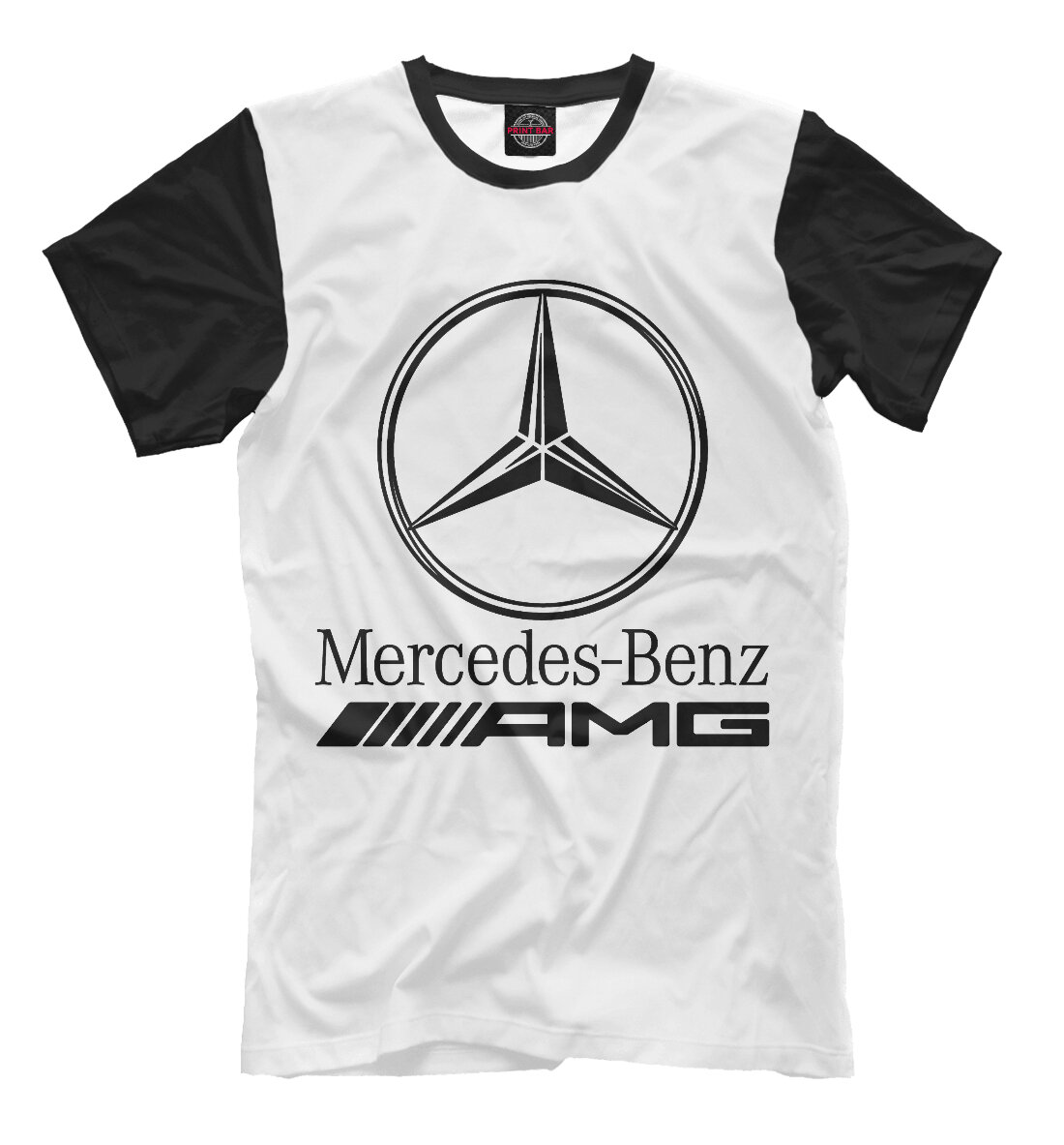 Футболка Mercedes-Benz. Логотип с надписью.