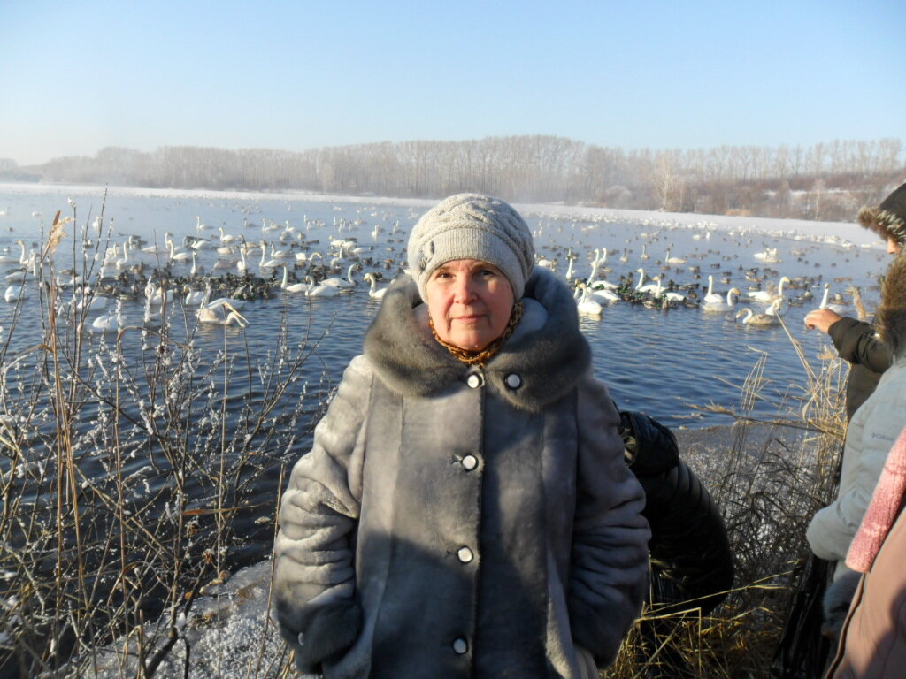 Фото автора. Я на озере Лебедином.