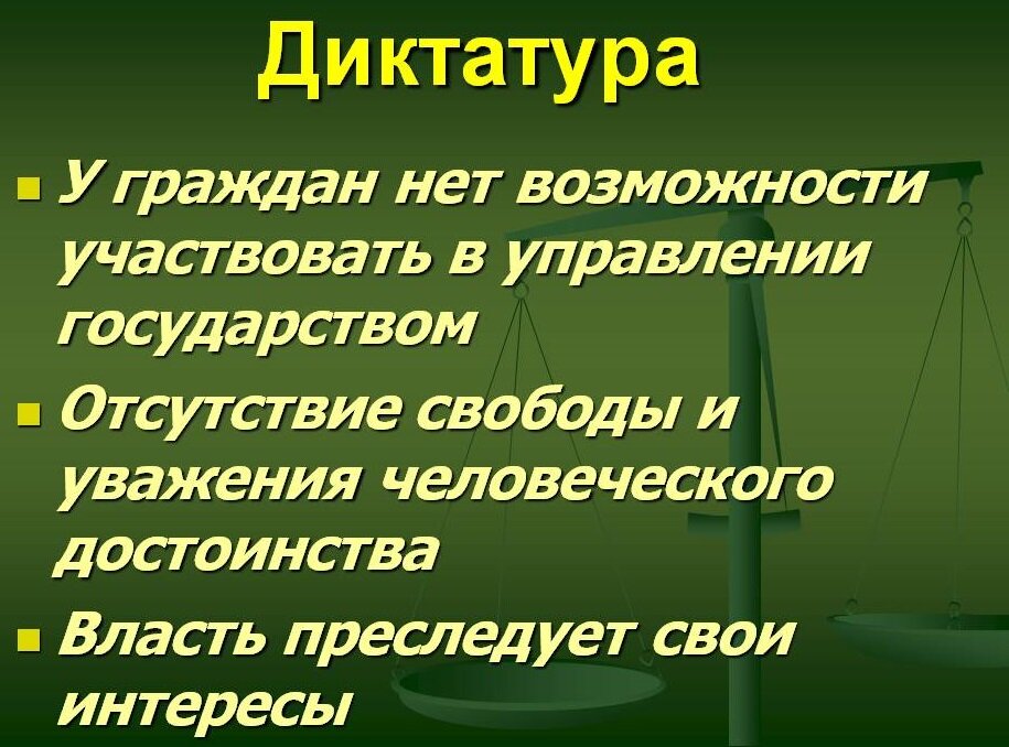 Презентация диктатура и демократия