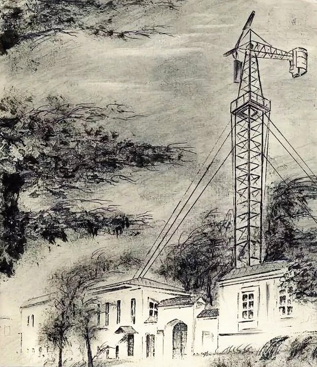Первая в мире ветроэлектростанция с инерционным аккумулятором. Первая в России и СССР ветряная электростанция. Курск. 1931 год.
Источник: https://www.chitalnya.ru