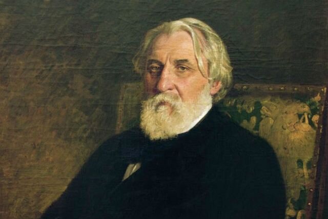 И. Репин "Потрет Ивана Сергеевича Тургенева". 