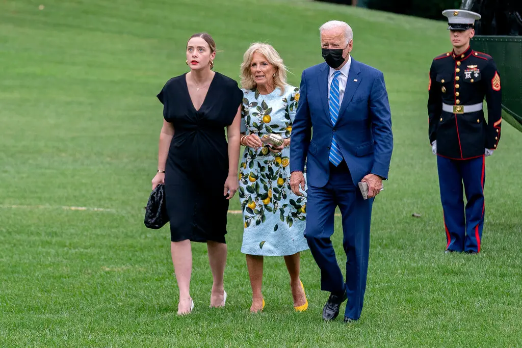 President Biden and Jill Biden, the first lady, returning to the White House with their granddaughter Naomi Biden in October after a weekend in Delaware.Credit...