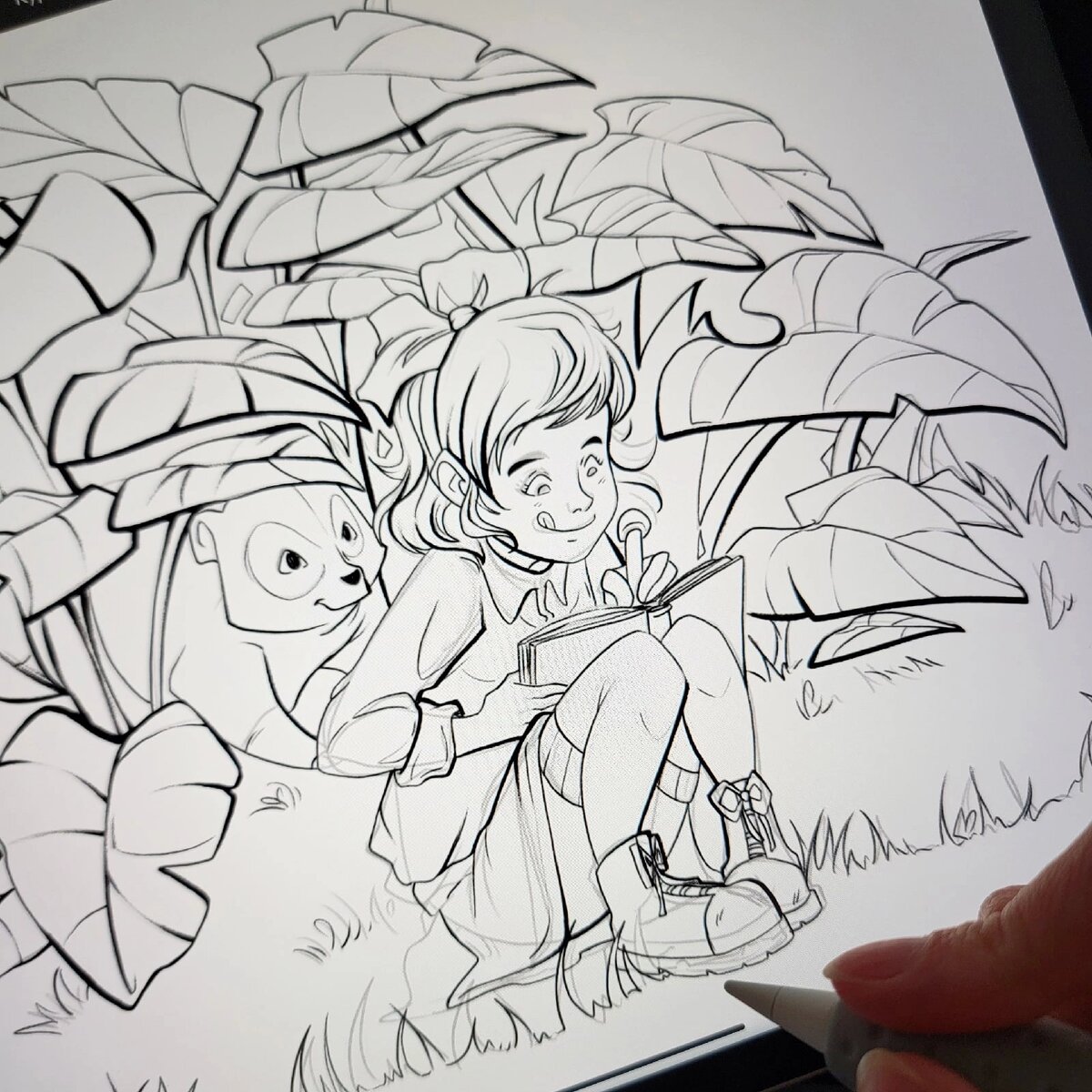 Скетч моей иллюстрации