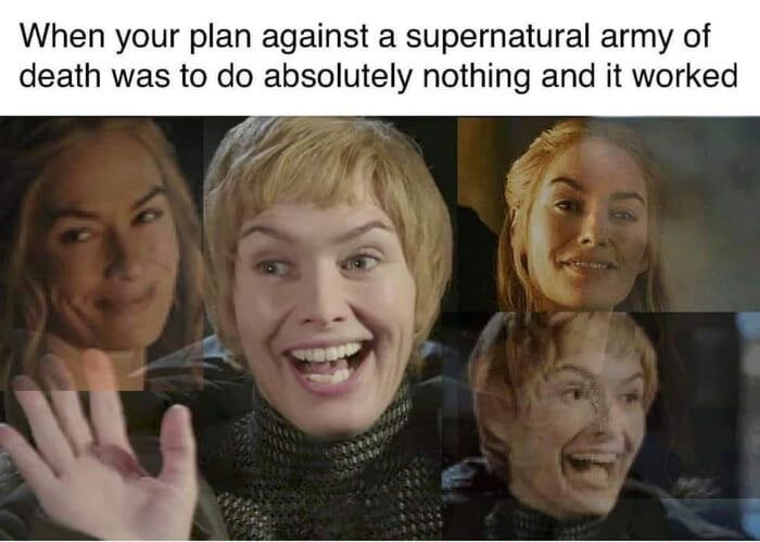 Когда твой план для победы над сверхъестественной армией смерти заключался в том, чтобы ничего не делать, сработал
