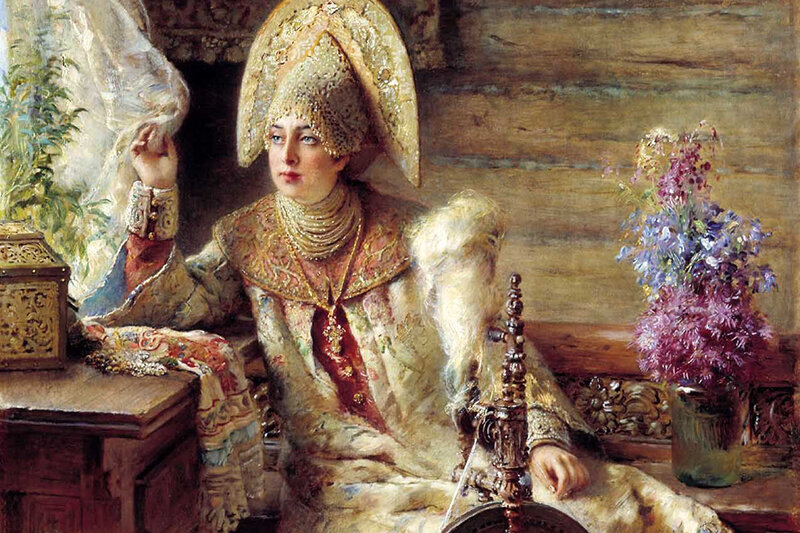 Константин Маковский. "Боярышня у окна" 