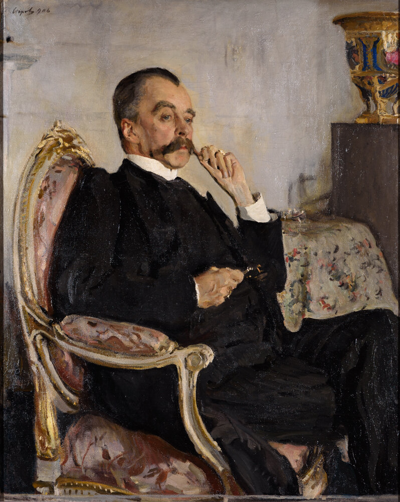 Портрет князя В.М. Голицына. В.А. Серов. Россия. 1906 г. 