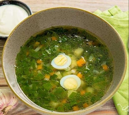 зеленый борщ ингредиенты