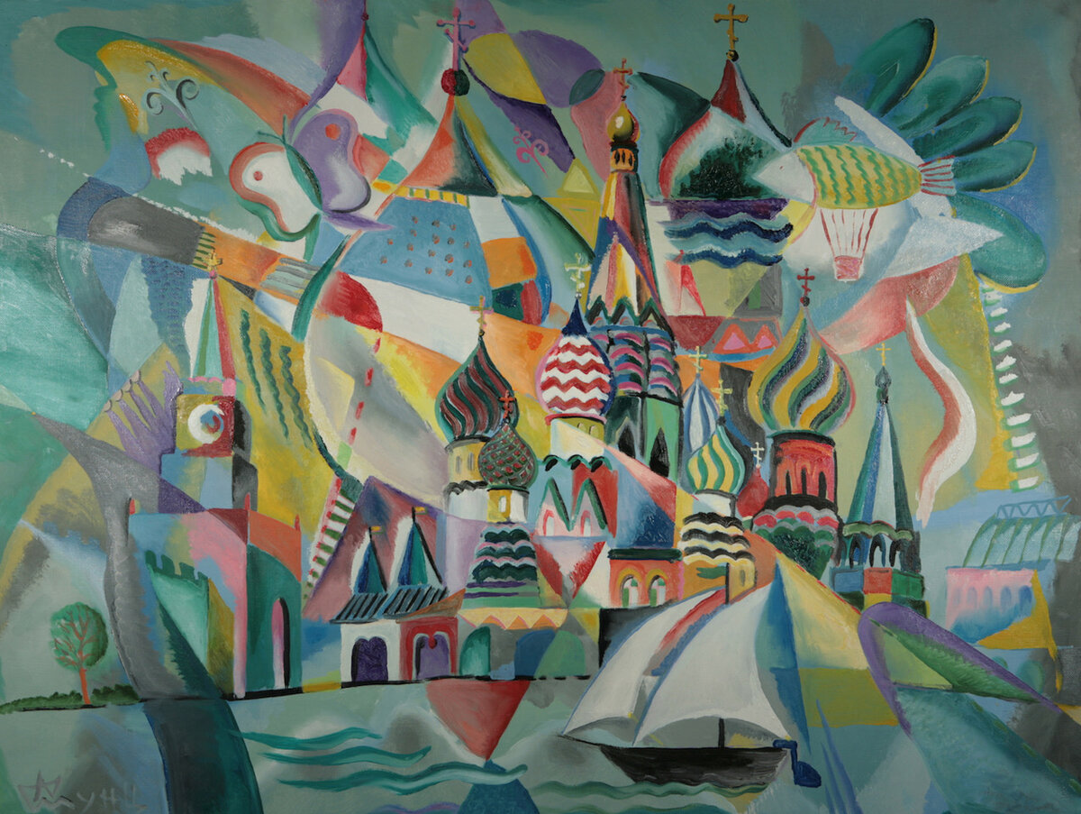 Андрей Мунц, Москва злотоглавая, холст, масло.