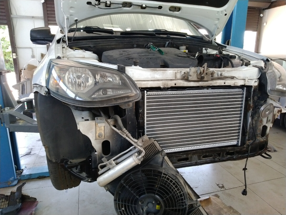 Лада калина, Замена радиатора