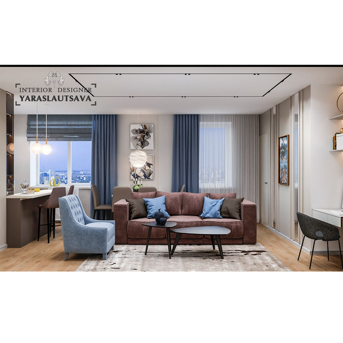 Заказчики - это молодая, успешная, позитивная семейная пара, которая очень много путешествует.