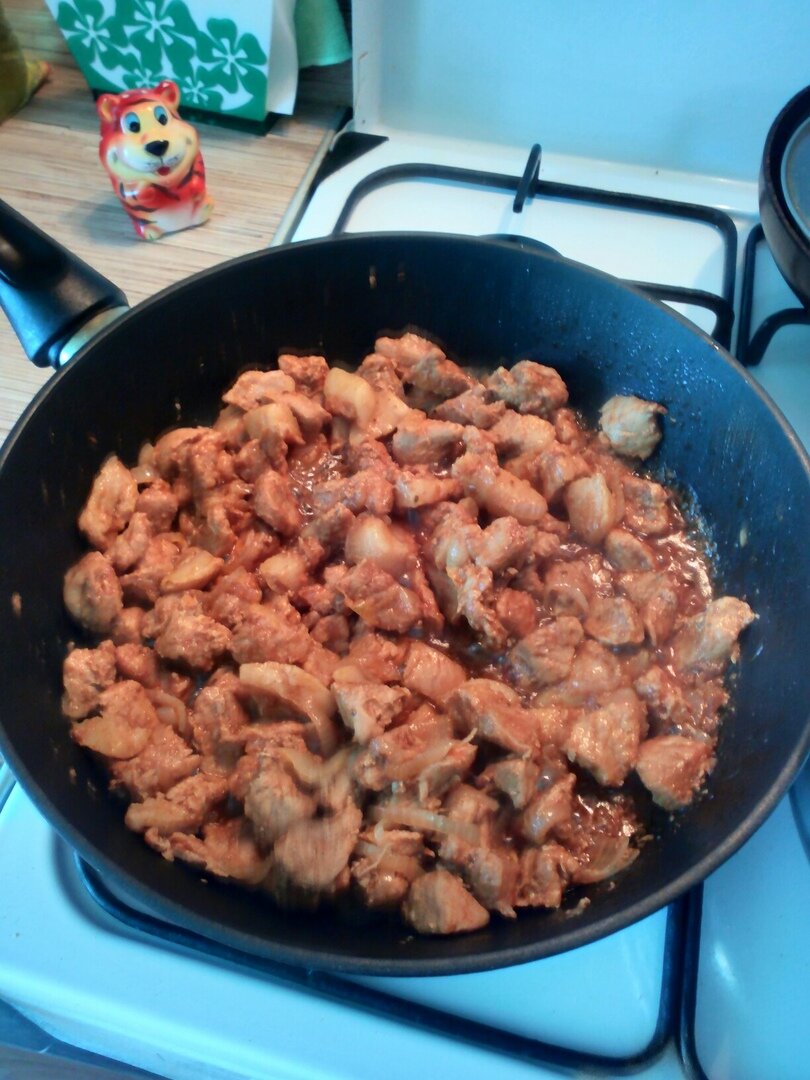 Мясо после тушения