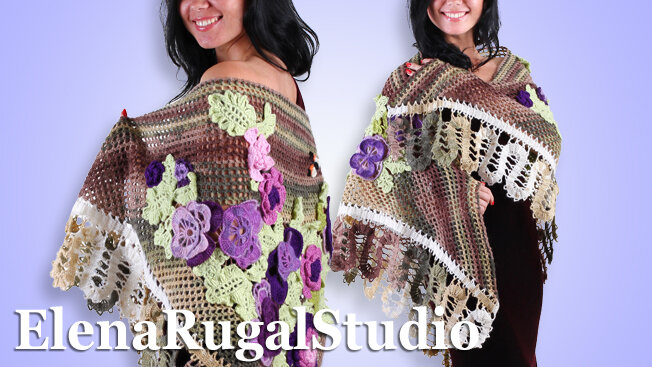 Фото вариантов как можно носить шаль