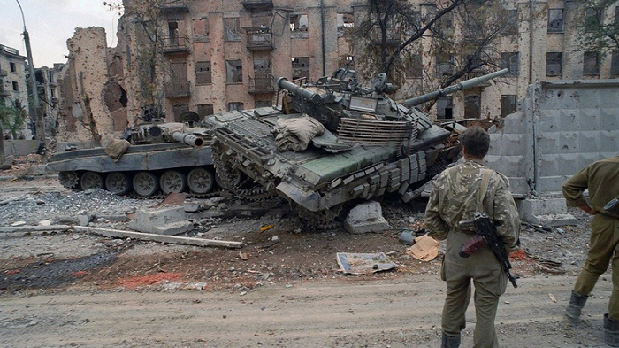 Танки в городе