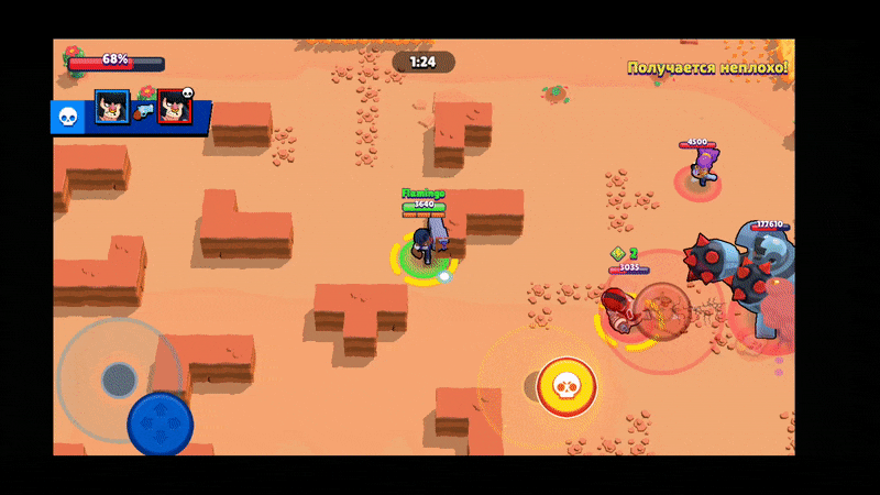 Запись боя в режиме «Перехват» из Brawl Stars