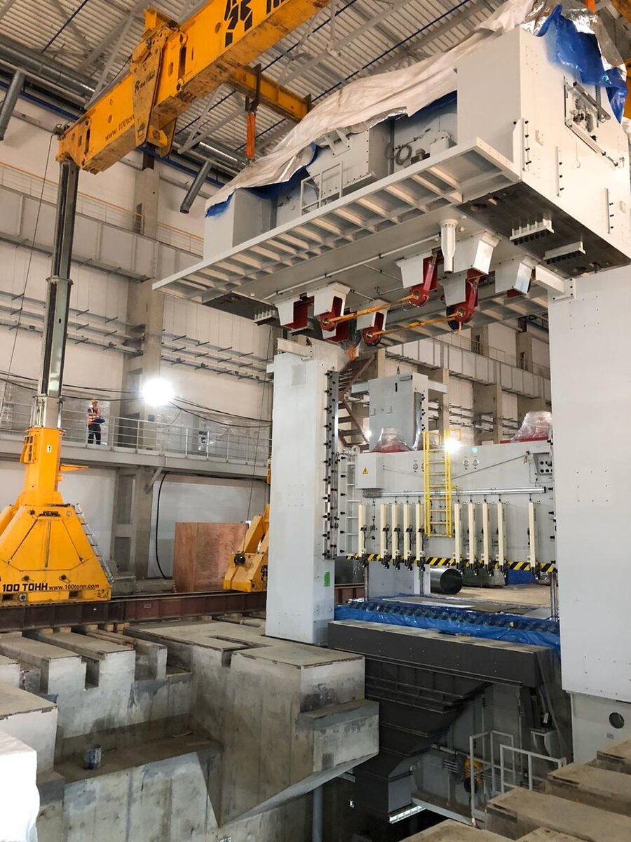 Монтаж прессовой линии FAGOR для крупногабаритной штамповки