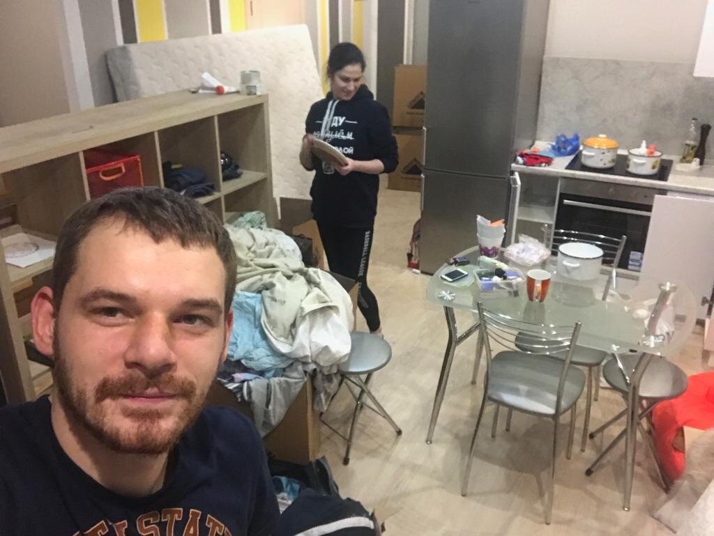 Переехали,  заселяемся. 