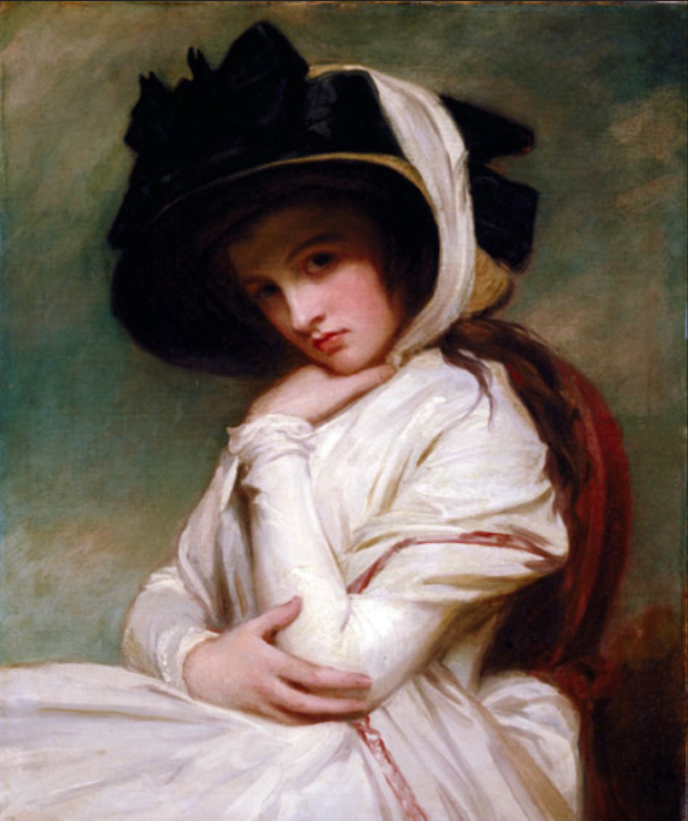 Эмма Харт, позднее леди Гамильтон. худ. - Джордж Ромни. ок. 1782 - 1784 гг. Из коллекции Huntington Library.
