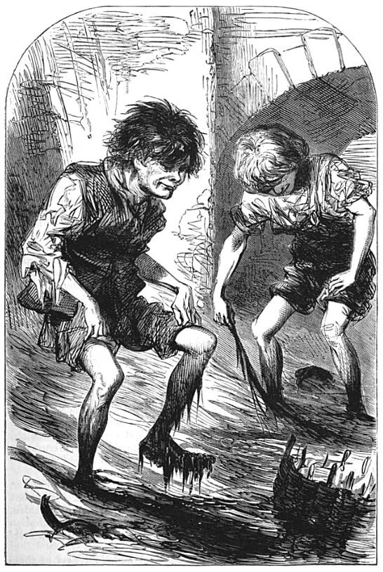 Mudlarks of Victorian London (The Headington Magazine, 1871) © Wikimedia Commons