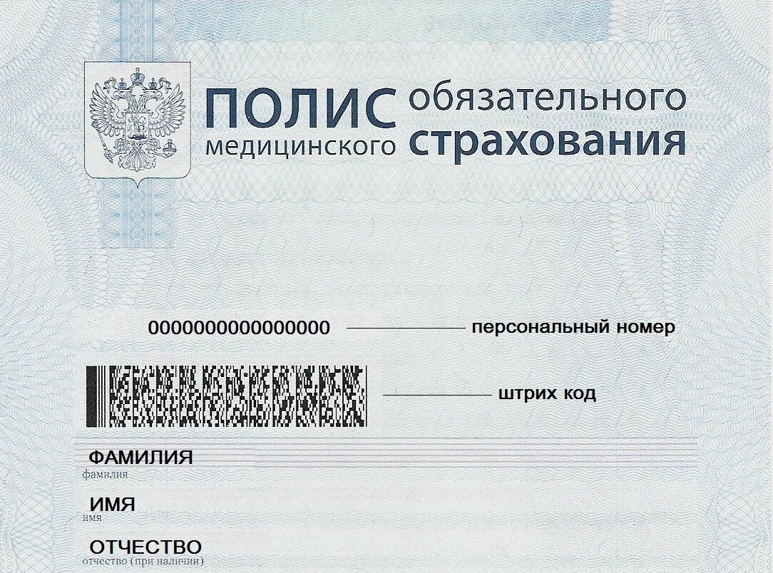Обложка для медицинского полиса нового образца