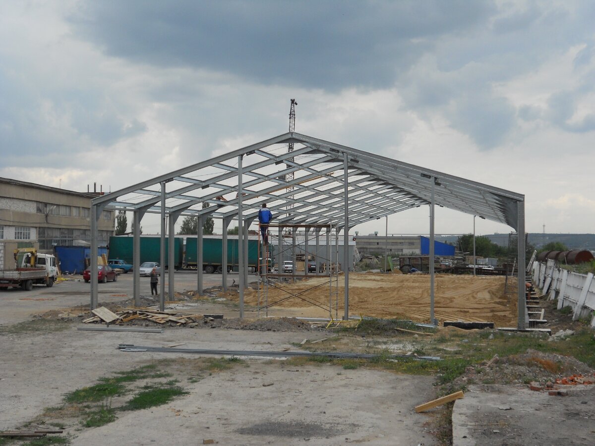 ЛСТК-каркас склада. Фото из архива автора