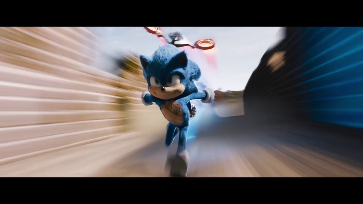 кадр из фильма "Соник в кино"