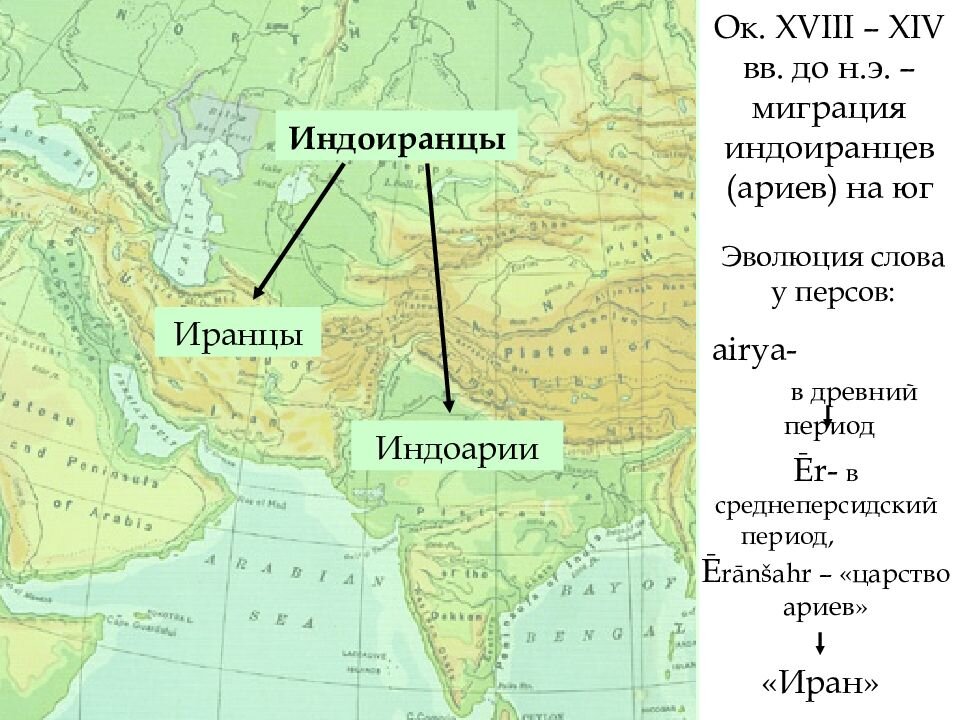 Арийцы карта расселения