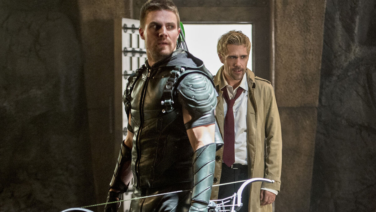 Первое появление Джона Константина в сериале "Стрела"  |4сезон,5серия|