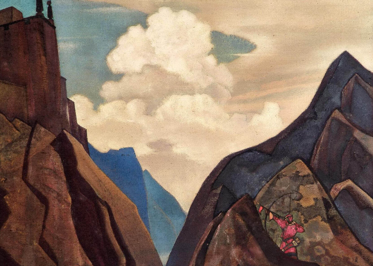 Н.Рерих «Шамбале Даик» ("Весть из Шамбалы"), 1931, (Музей Николая Рериха, США. Нью-Йорк)