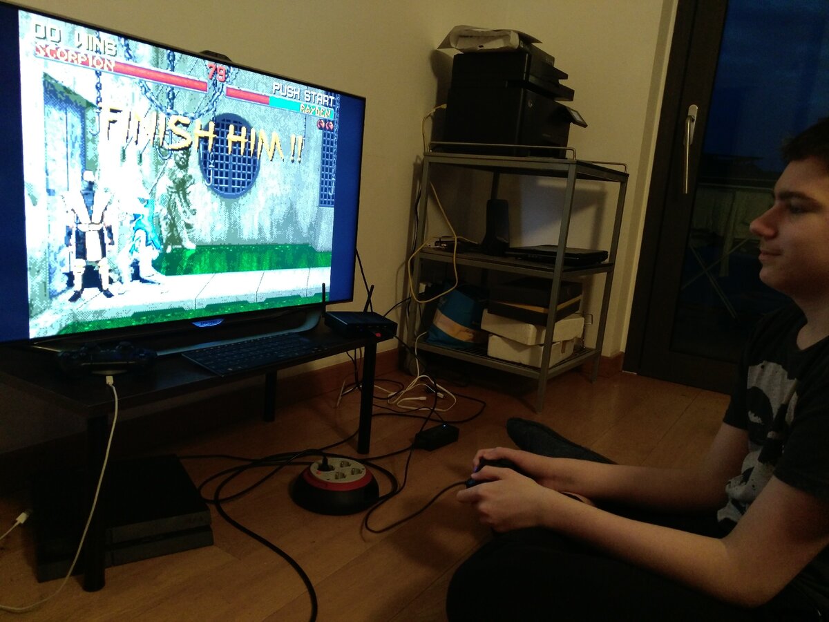 Сын играет. RECALBOX эмулятор Sega