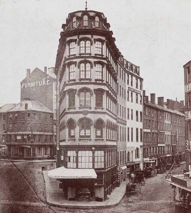 Снимок датируется 1860 годом. Док-Сквер.