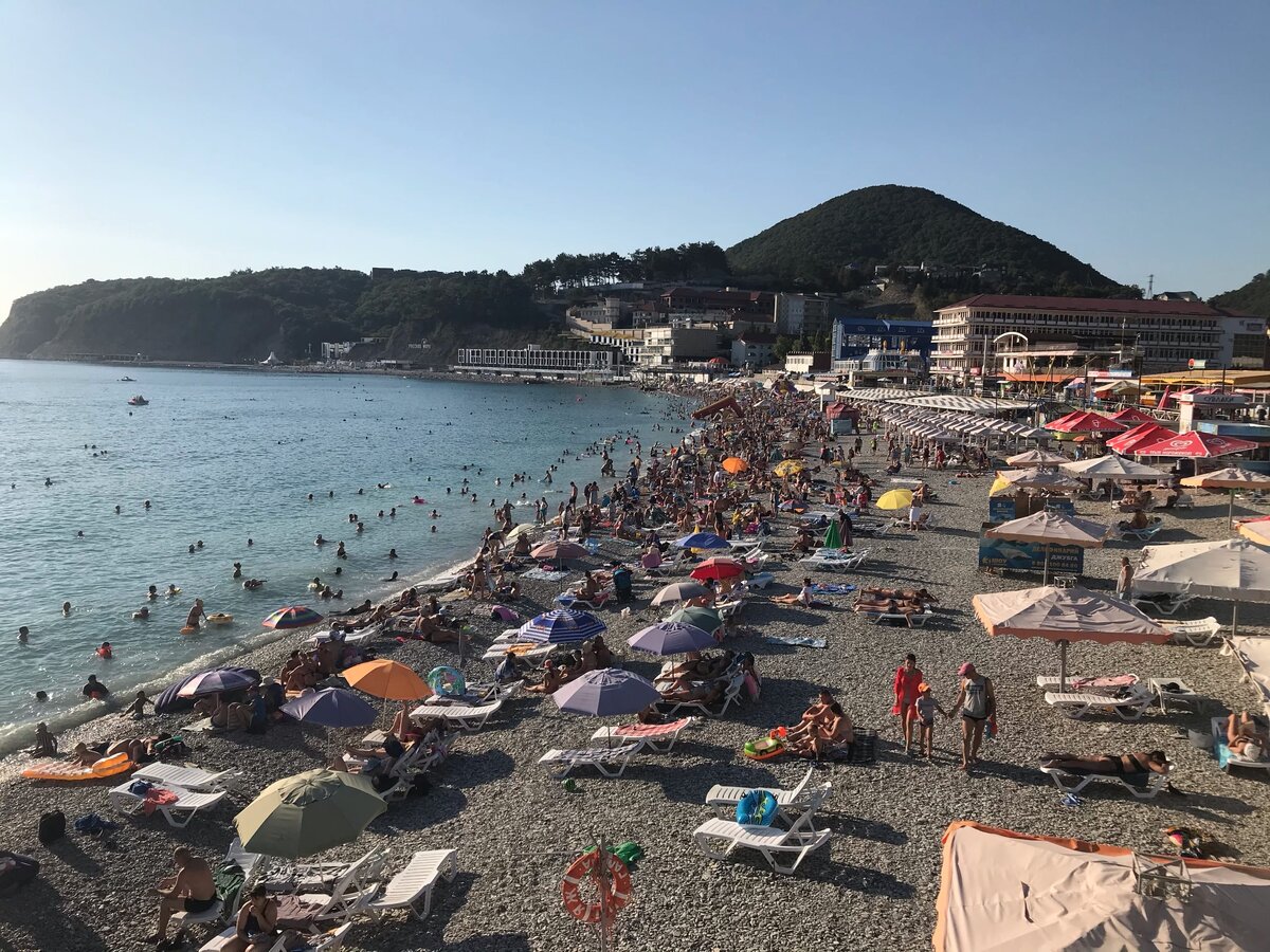 Вот так выглядел наш пляж