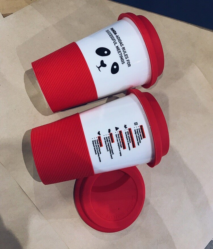 Декольтировались на керамических стаканах. 