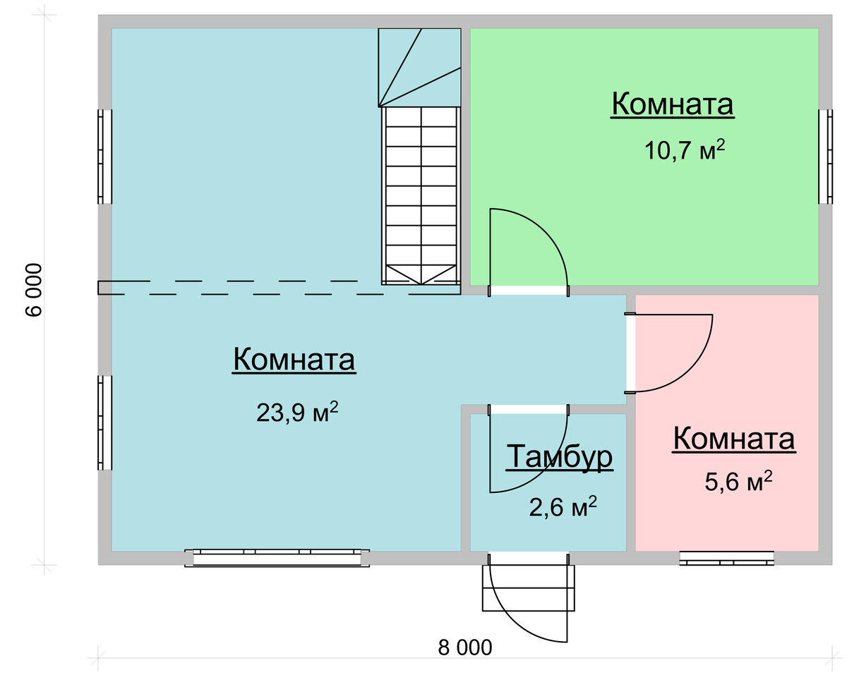 План 1 этажа