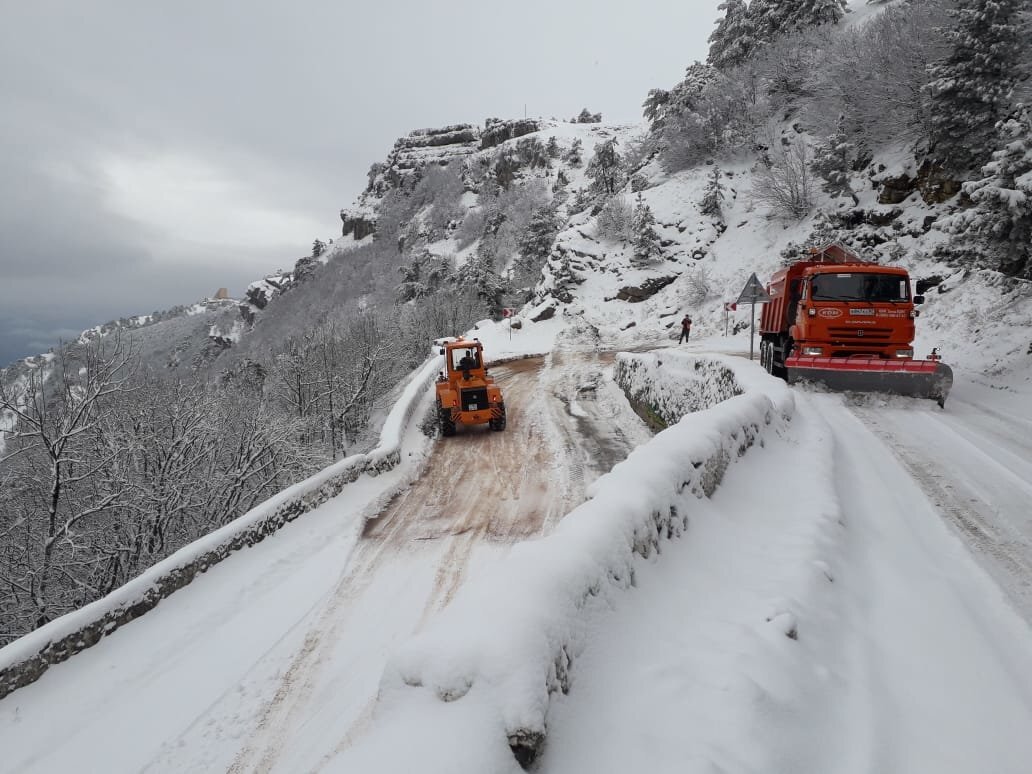 Серпантин на ай Петри в Крыму