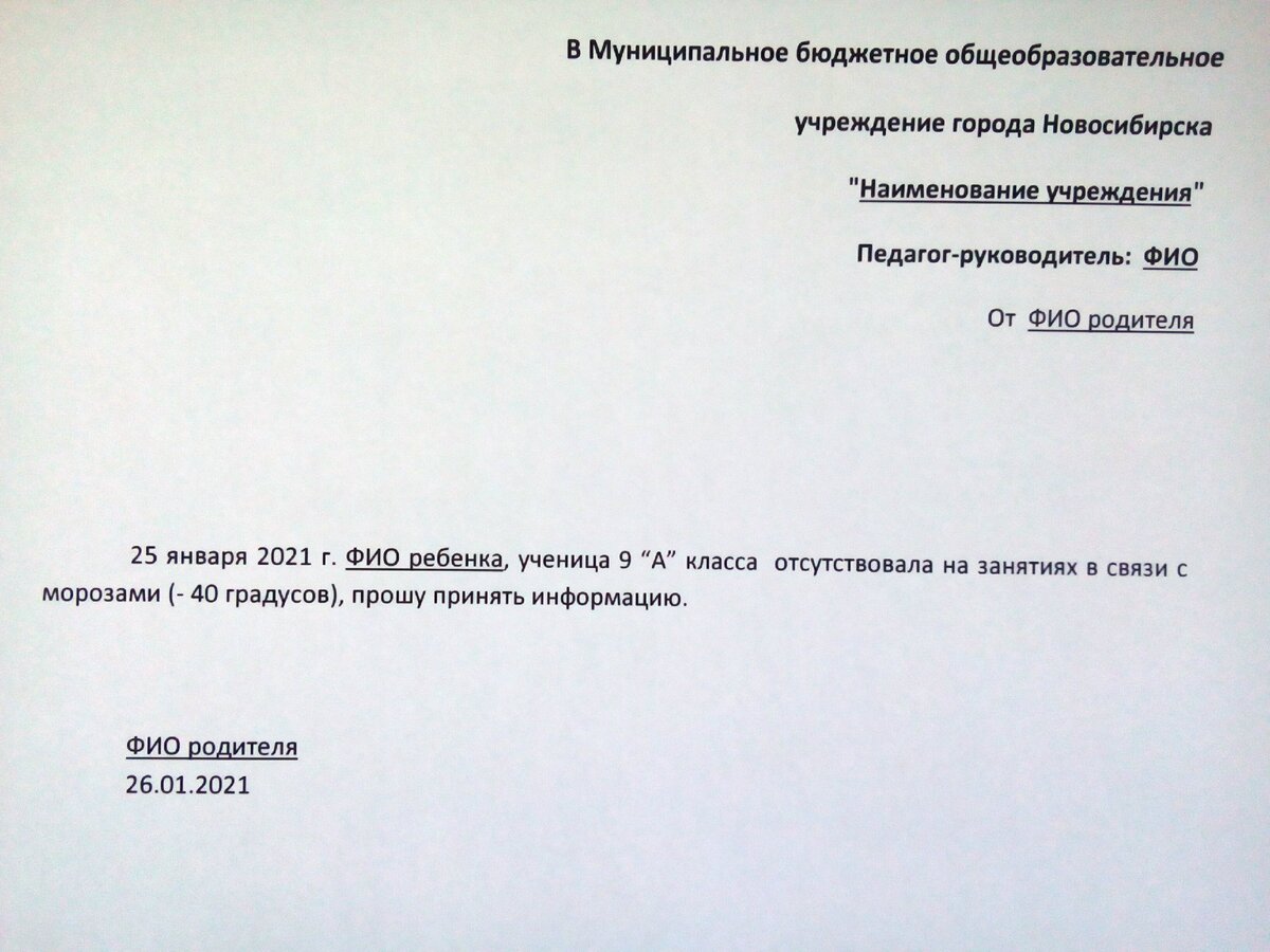 Объяснительная по утере пропуска