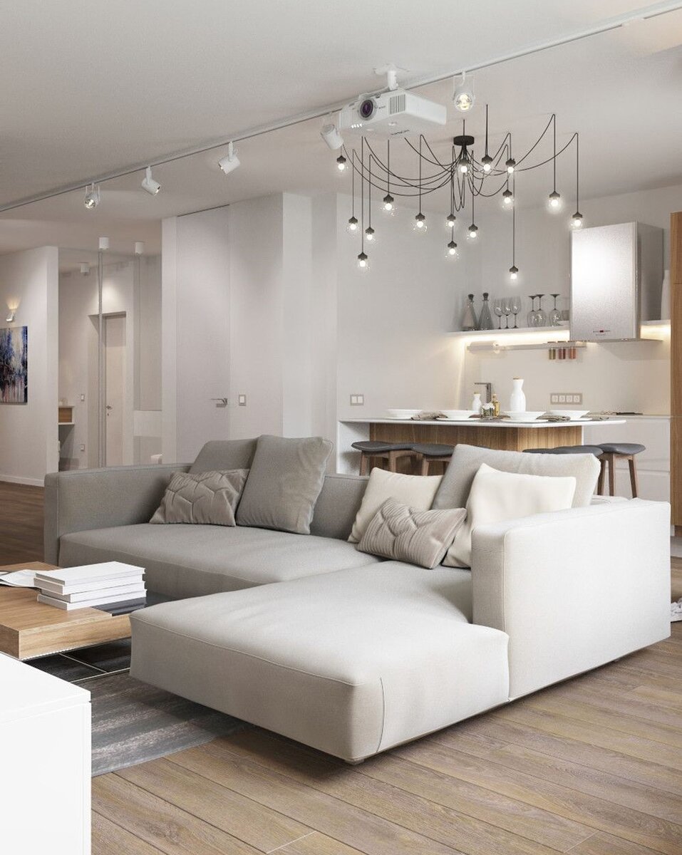 Распределение света в гостиной