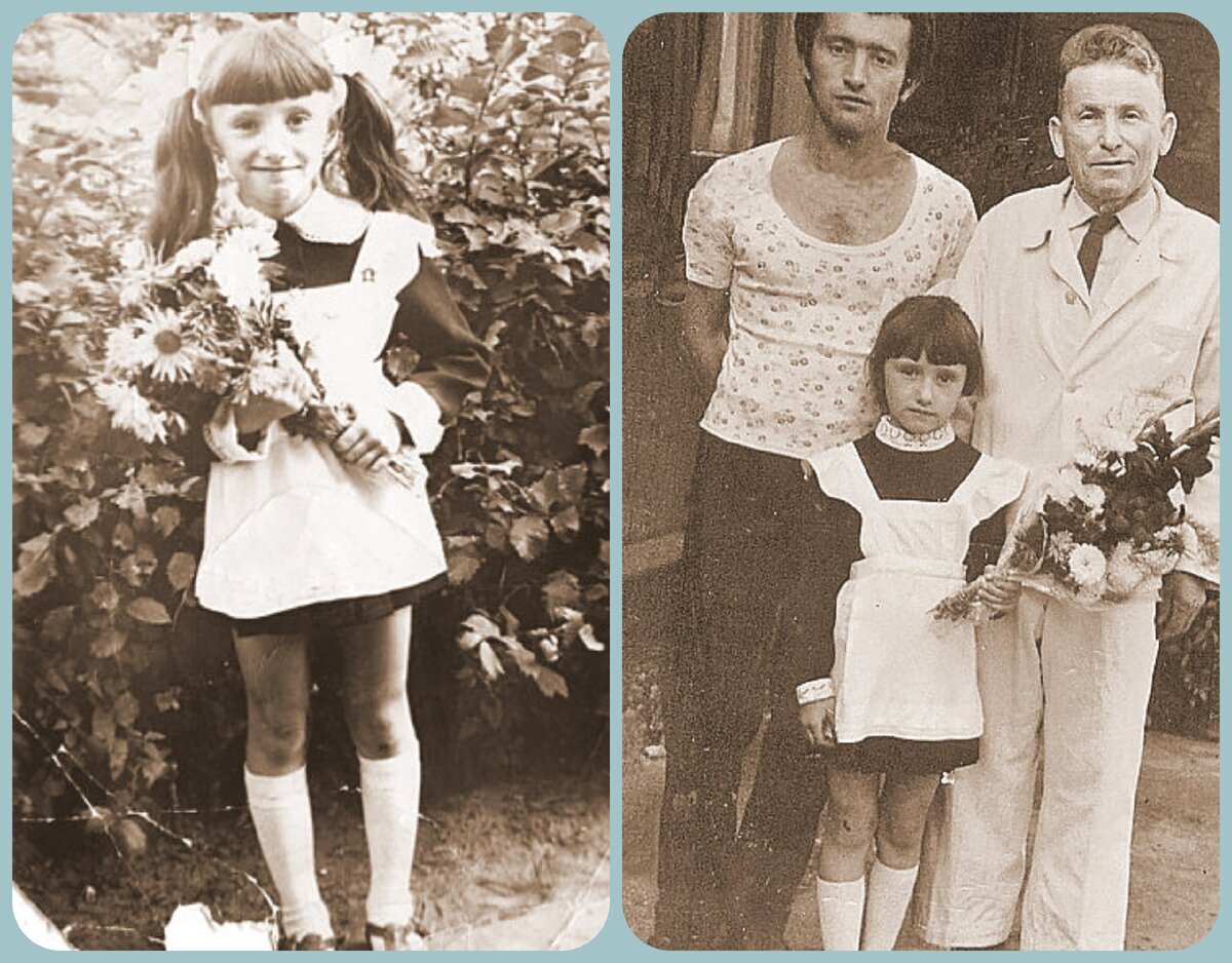 Лена Лебенбаум с папой и дедушкой