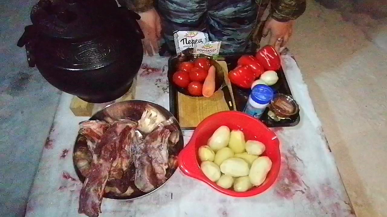 Шурпа из говядины в афганском казане (в скороварке)