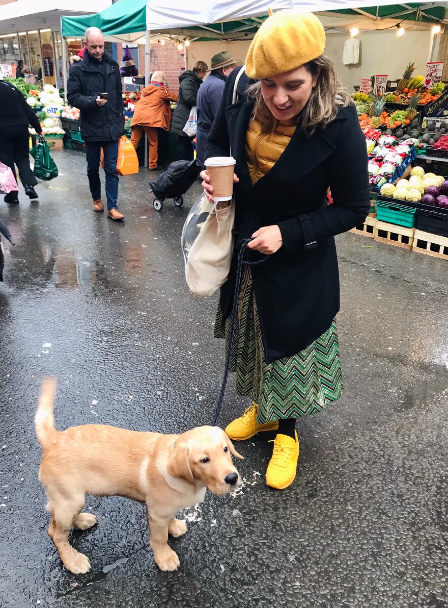 Маленький Куки в городе. 3 месяца. Фотография из личного архива.