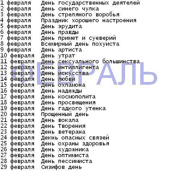 Какой сегодня праздник календарь праздников 2025