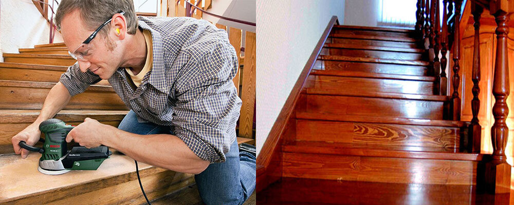                             Чем покрасить деревянную лестницу в доме? (фото 1)