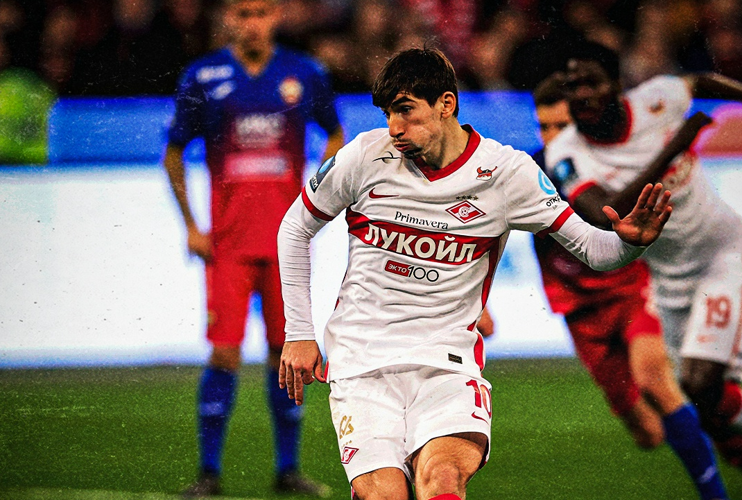 Зелимхан Бакаев забил единственный мяч в кубковом дерби "Спартака" и ЦСКА.