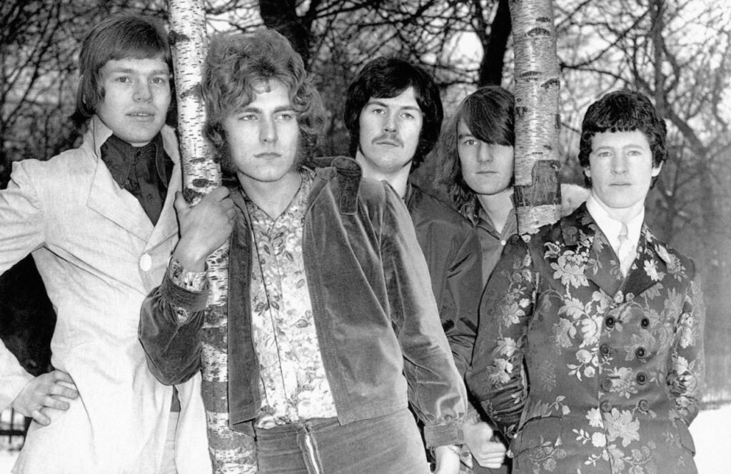BAND OF JOY: Гитарист Кевин Гэммонд, вокалист Роберт Плант, барабанщик Джон Бонэм, органист Крис Браун и басист Пол Локи, январь 1968 года.