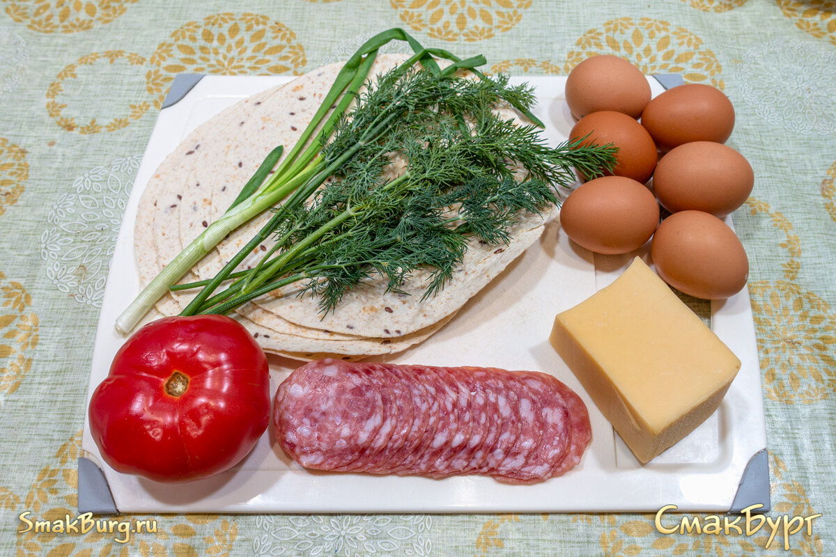 Ароматные продукты для приготовления домашнего торта-пиццы